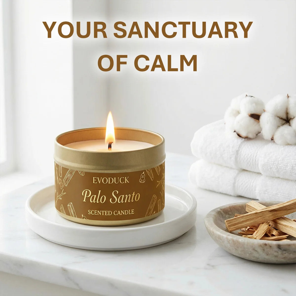 Palo Santo Scented Candles Premium Palo Santo Purify Elevate Energy Cleansing Candle for Meditation Winter Gifts Gift For Woman