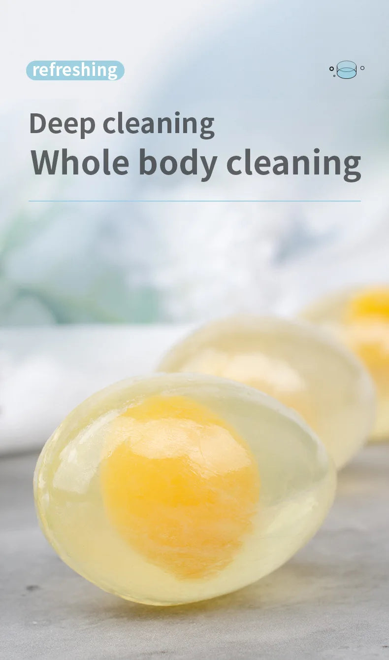 Natural Collagen Egg Soap 80g Wholesale Collagen Bath Soap Bar Cleaning Hydrating Moisturizing Soap