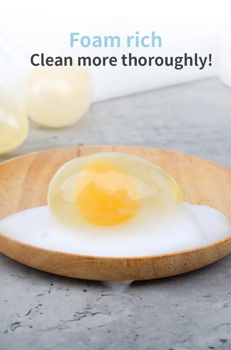 Natural Collagen Egg Soap 80g Wholesale Collagen Bath Soap Bar Cleaning Hydrating Moisturizing Soap