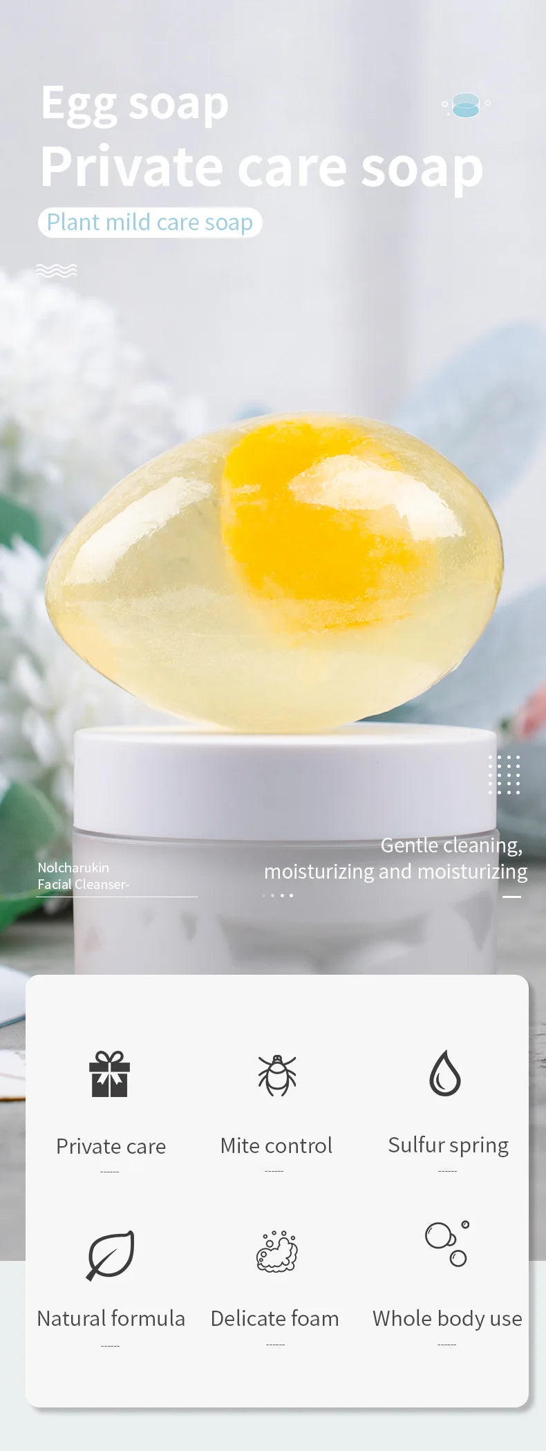 Natural Collagen Egg Soap 80g Wholesale Collagen Bath Soap Bar Cleaning Hydrating Moisturizing Soap