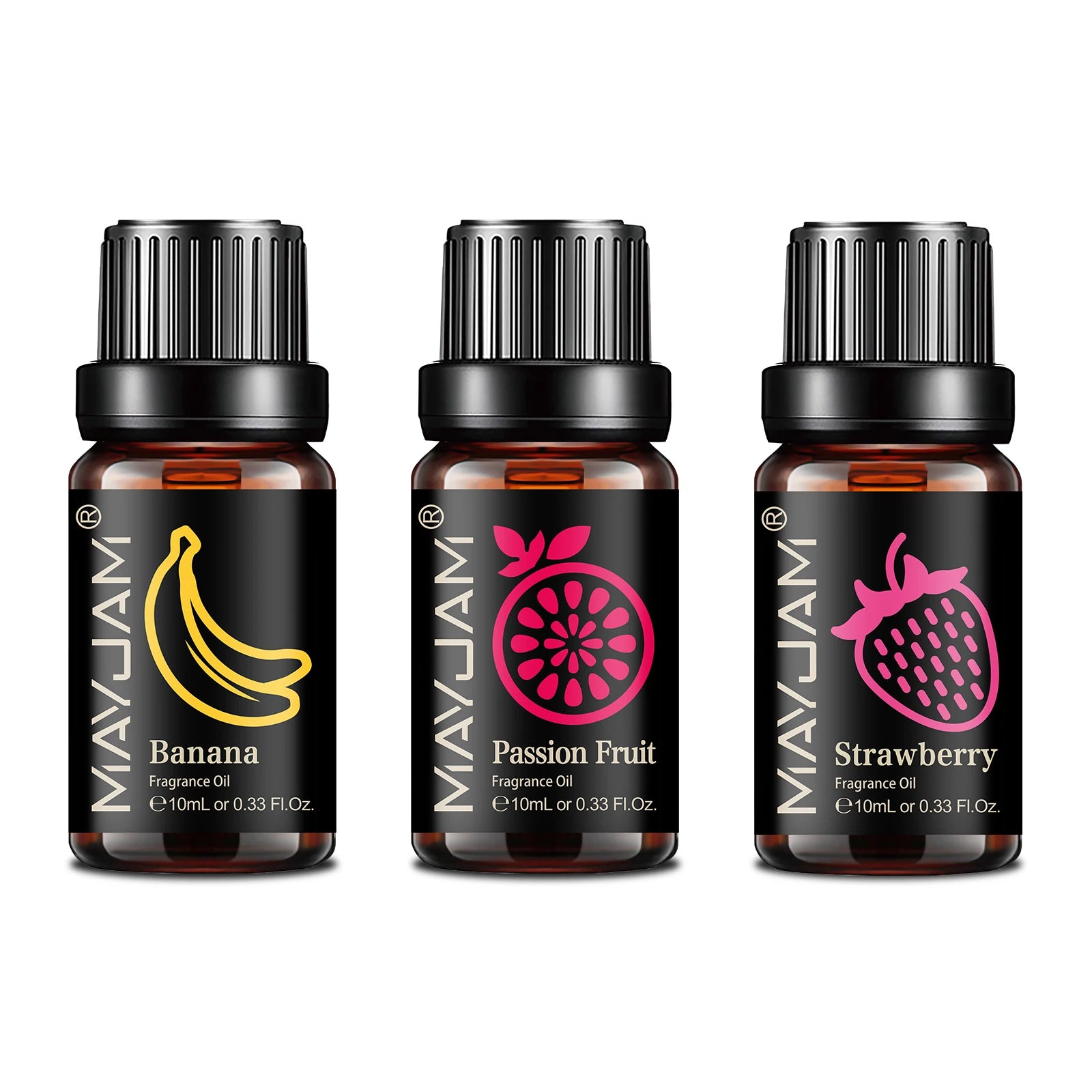 MAYJAM 3pcs/set 10ML Fruit Essential Oils For Humidifier Aromatic Diffusers Air Freshener