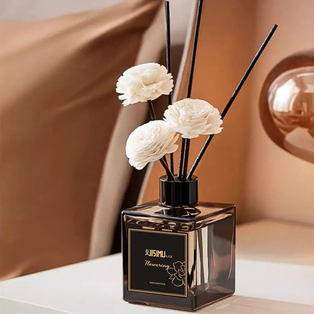 Reed Diffuser Set For Bathroom Air Fresheners,Jasmine Scented Oil Diffuser With Sticks,Aromatherapy Oil Reed Diffuser Home Decor