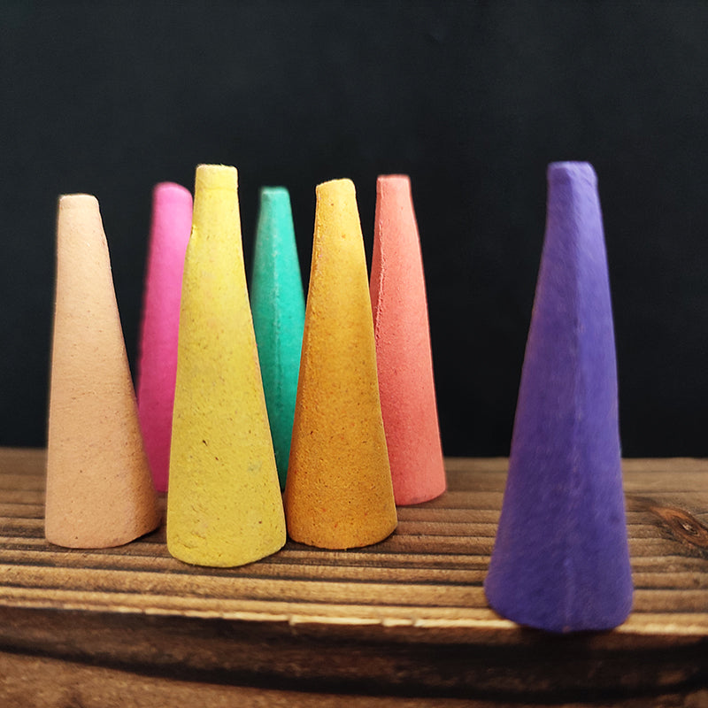 YXYMCF 20/50pcs Oversize Incense Cone Use for Backflow Incense Burner Reflux Tower Incense Jasmine Sandalwood Aromatherapy