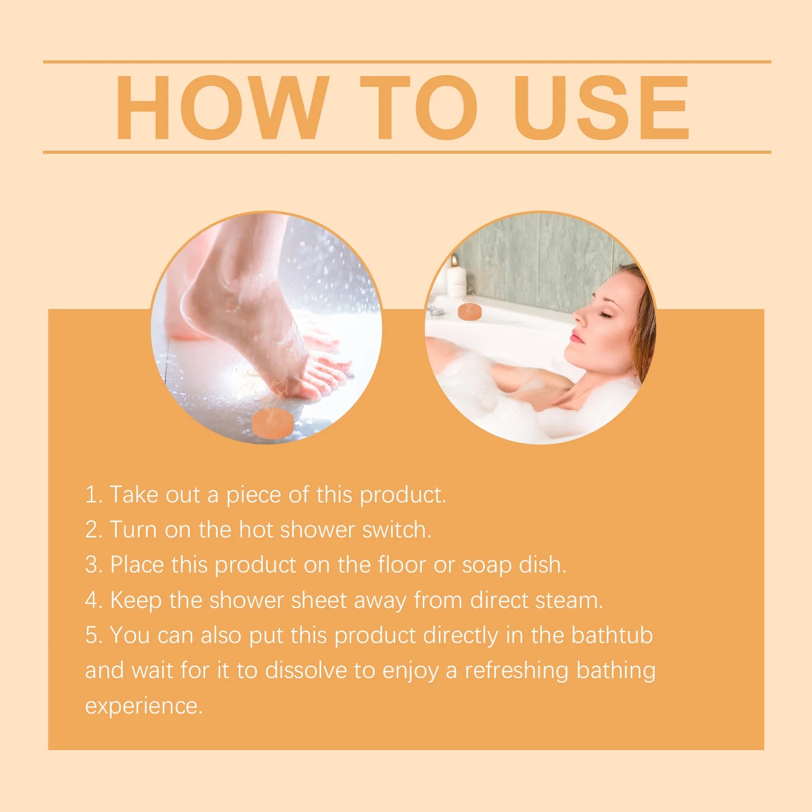 Aromatherapy Shower Tablets Refreshing Soothing Fatigue Stress Relief Assisting Sleep Deep Cleaning Moisturizing Shower Steamer