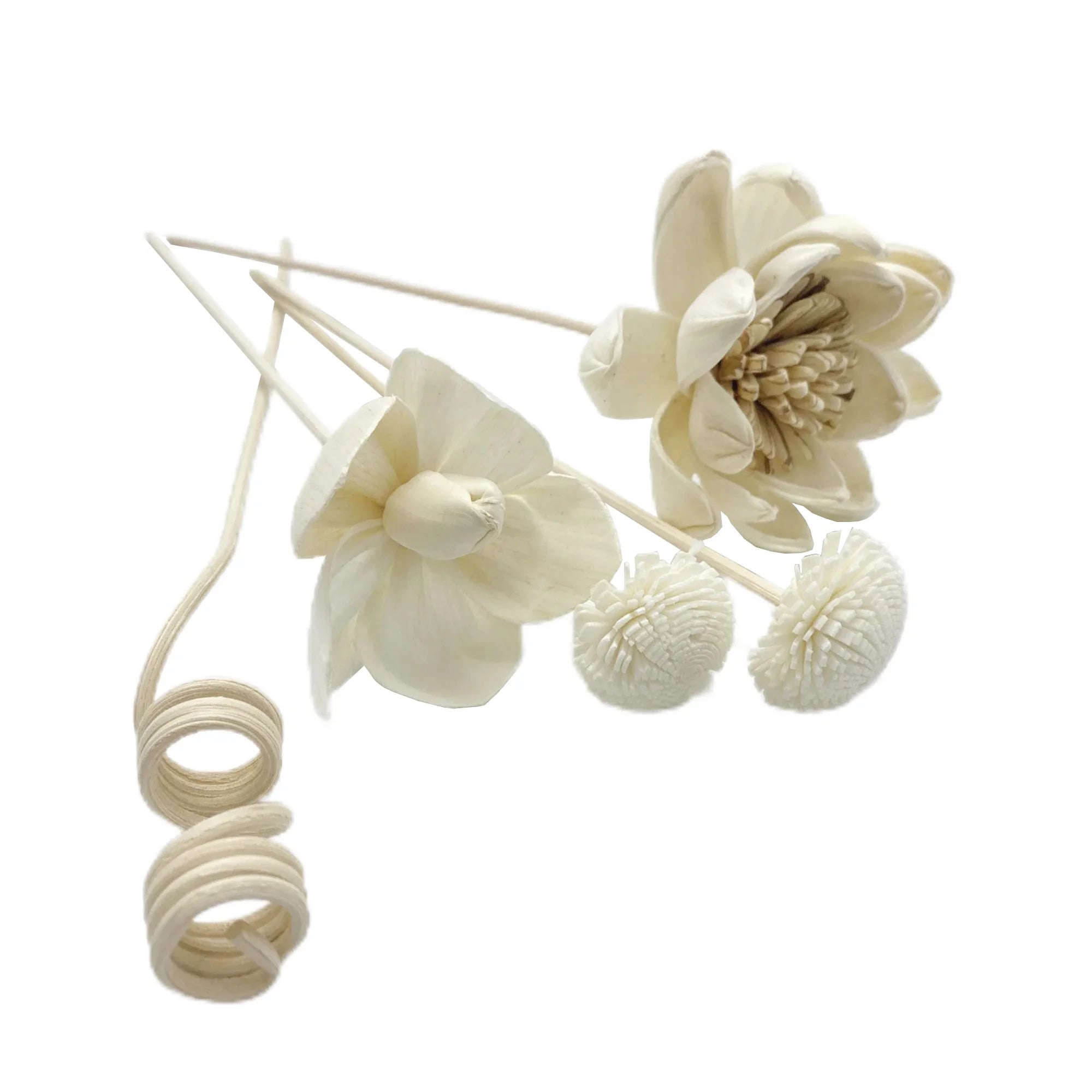 Artificial Hydrangea Flower Rattan Sticks Fireless Fragrances Reed Essential Oil Diffuser Stick DIY Ornaments Home Decor