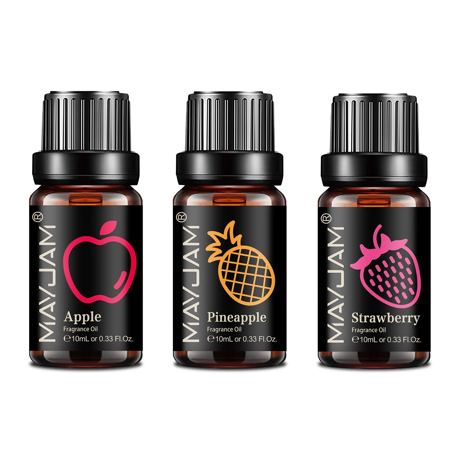 MAYJAM 3pcs/set 10ML Fruit Essential Oils For Humidifier Aromatic Diffusers Air Freshener