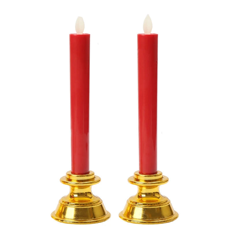 LED Candle Light With Flickering Flame USB Plug-In Electronic Candlelight Wedding Church Holiday Decoration Religious Activity