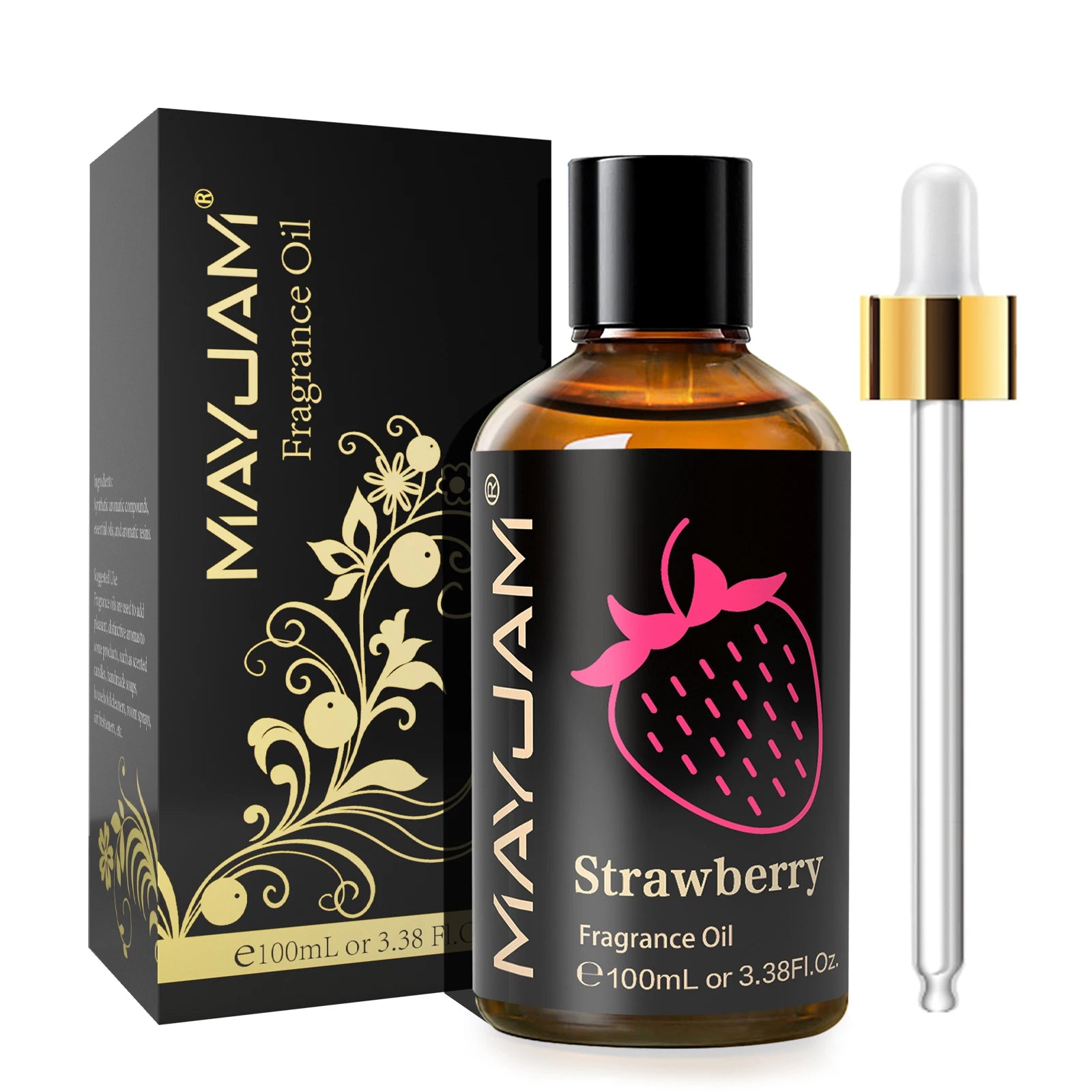 MAYJAM 100ML Fruit Fragrance Oil for Diffuser Candle Soap Making Coconut Strawberry Watermelon Blueberry Essential Oils