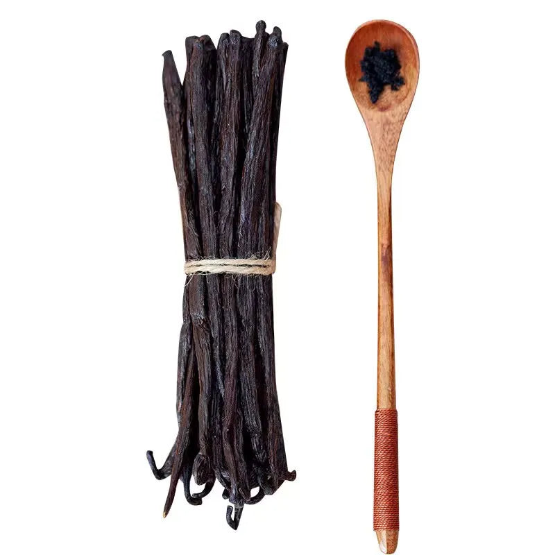 10pcs Natural Madagascar Vanilla Pods Incense Natural Bean Aroma 14-17cm