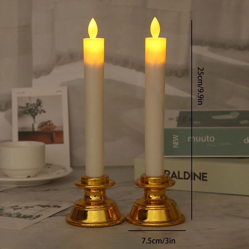 LED Candle Light With Flickering Flame USB Plug-In Electronic Candlelight Wedding Church Holiday Decoration Religious Activity