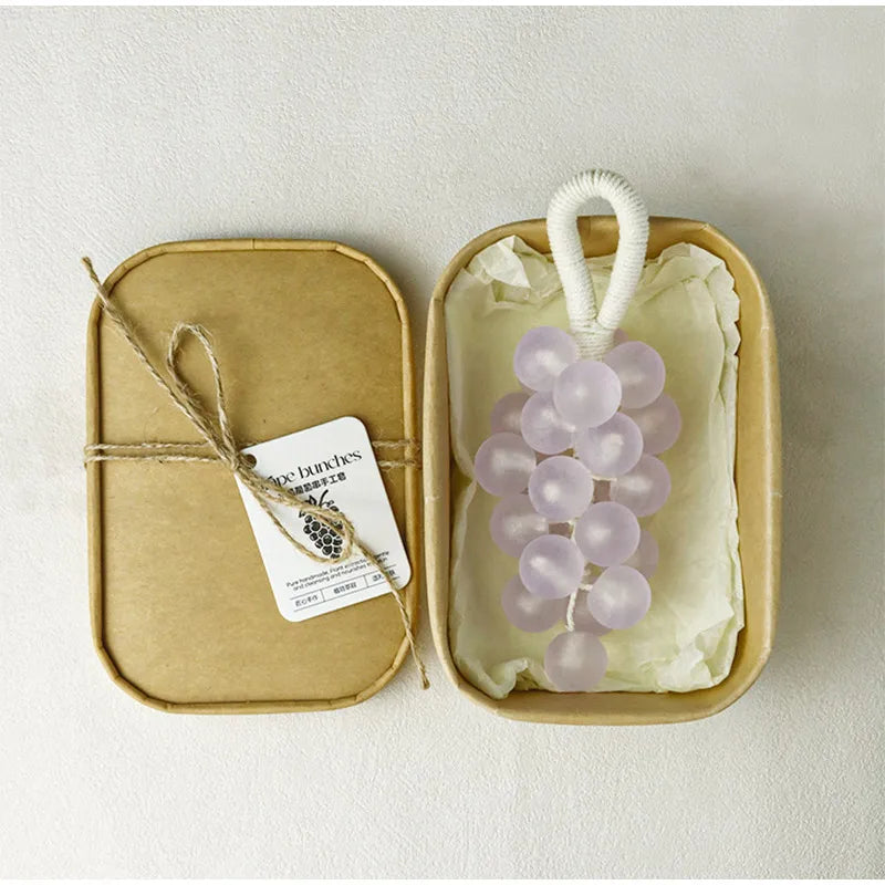 Creative Handmade Grape Shape Soap For Face Hand Body Soap Made From Green Grape Bunches Handwoven Grape Bunches Surprise Gift