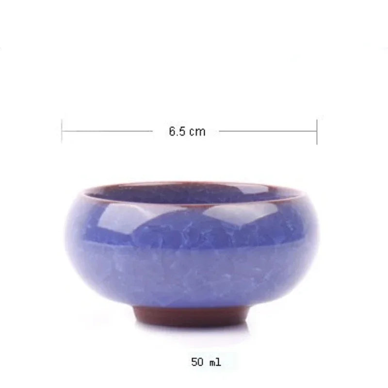 Handmade Ice Crack Ceramic Candlestick DIY Decorative Candle Holders for Home Party Wedding