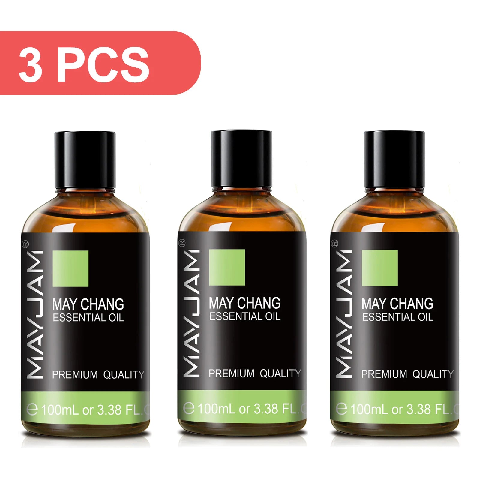 MAYJAM Aromatherapy Essential Oils May Chang Lavender Tea Tree Clove Bud Turmeric Pine Neddles 100ml Pure Essential Oil