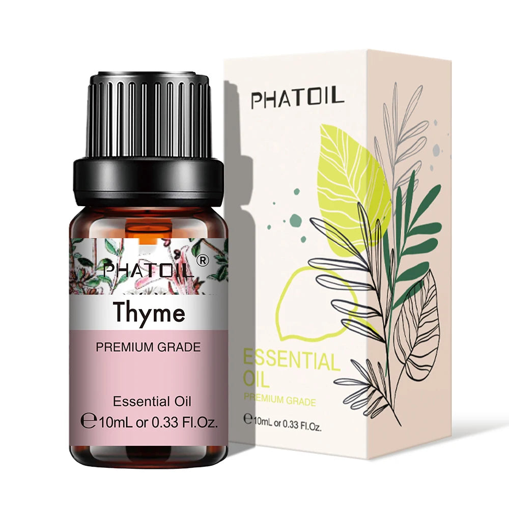 PHATOIL 10ml Natural Essential Oils for Diffuser Aromatherapy Lavender Vanilla Lemon Rose Lemongrass Essential Oil DIY Soap