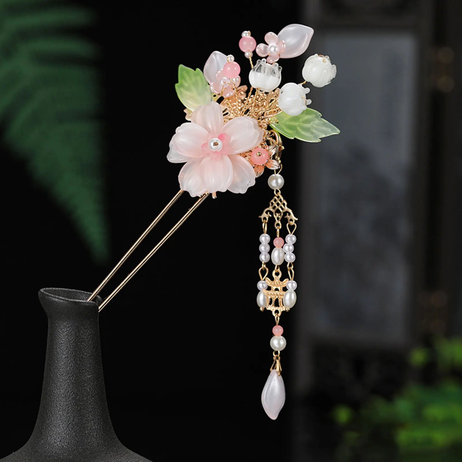 Pearl Rhinestone Flower Hairpins Wedding Hair Accessories Pearl Hairpins Flower Bridal Hair Pins Hair Ornaments Hair Stick