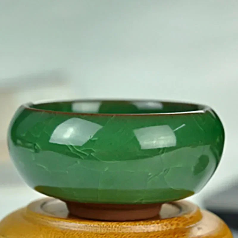 Handmade Ice Crack Ceramic Candlestick DIY Decorative Candle Holders for Home Party Wedding