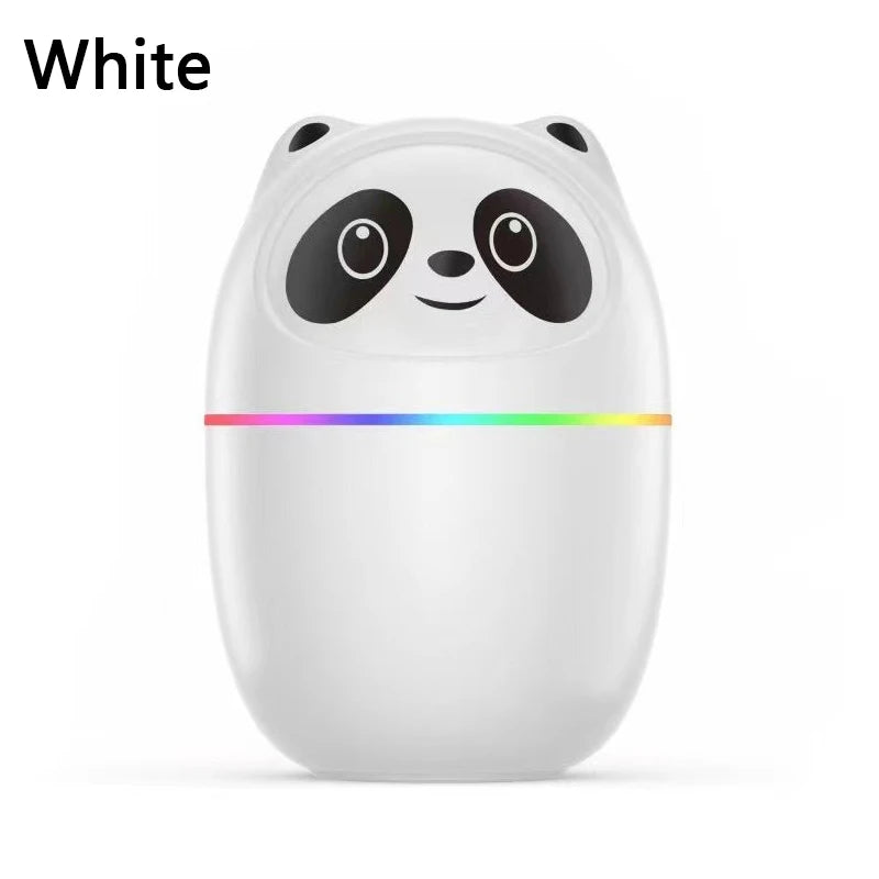 Mini Panda USB Air Humidifier Aroma Oil Diffuser Night Light Cool Mist Sprayer for Household Car Office