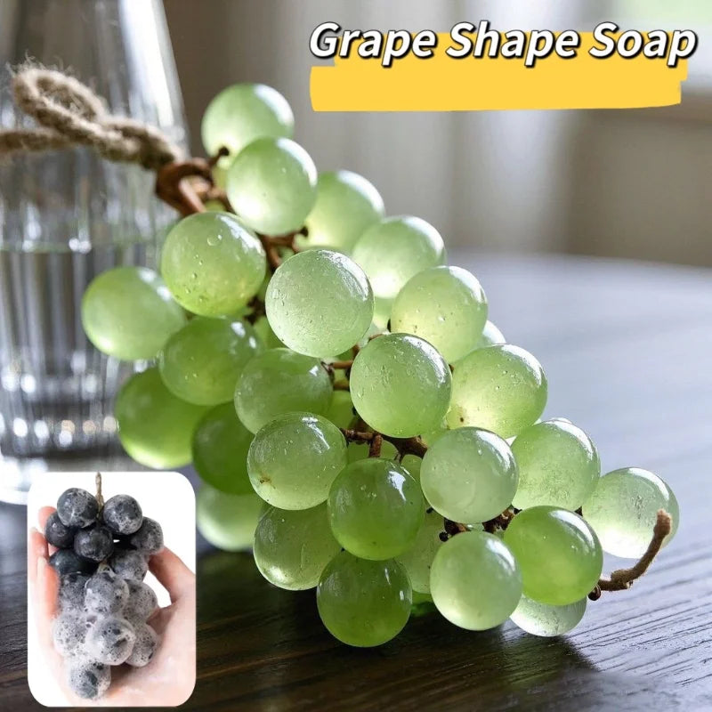 Creative Handmade Grape Shape Soap For Face Hand Body Soap Made From Green Grape Bunches Handwoven Grape Bunches Surprise Gift