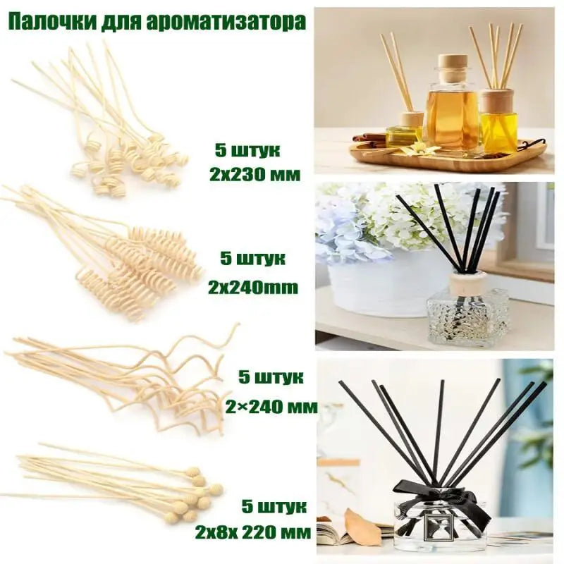 5-100Pcs Reed Diffuser Replacement Stick DIY Handmade Home Decoration Ultras Thick Rattan Aromatherapy Diffuser Filling Stick