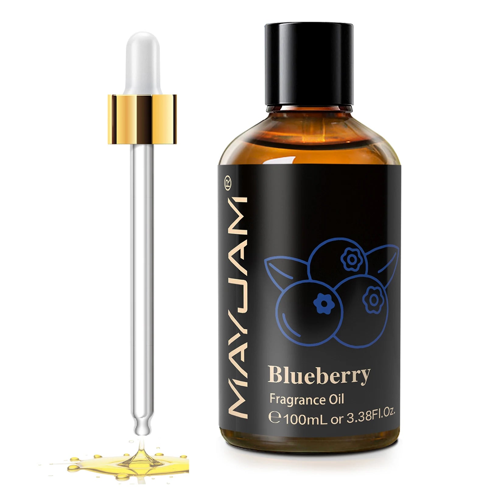 MAYJAM 100ML Fruit Fragrance Oil for Diffuser Candle Soap Making Coconut Strawberry Watermelon Blueberry Essential Oils