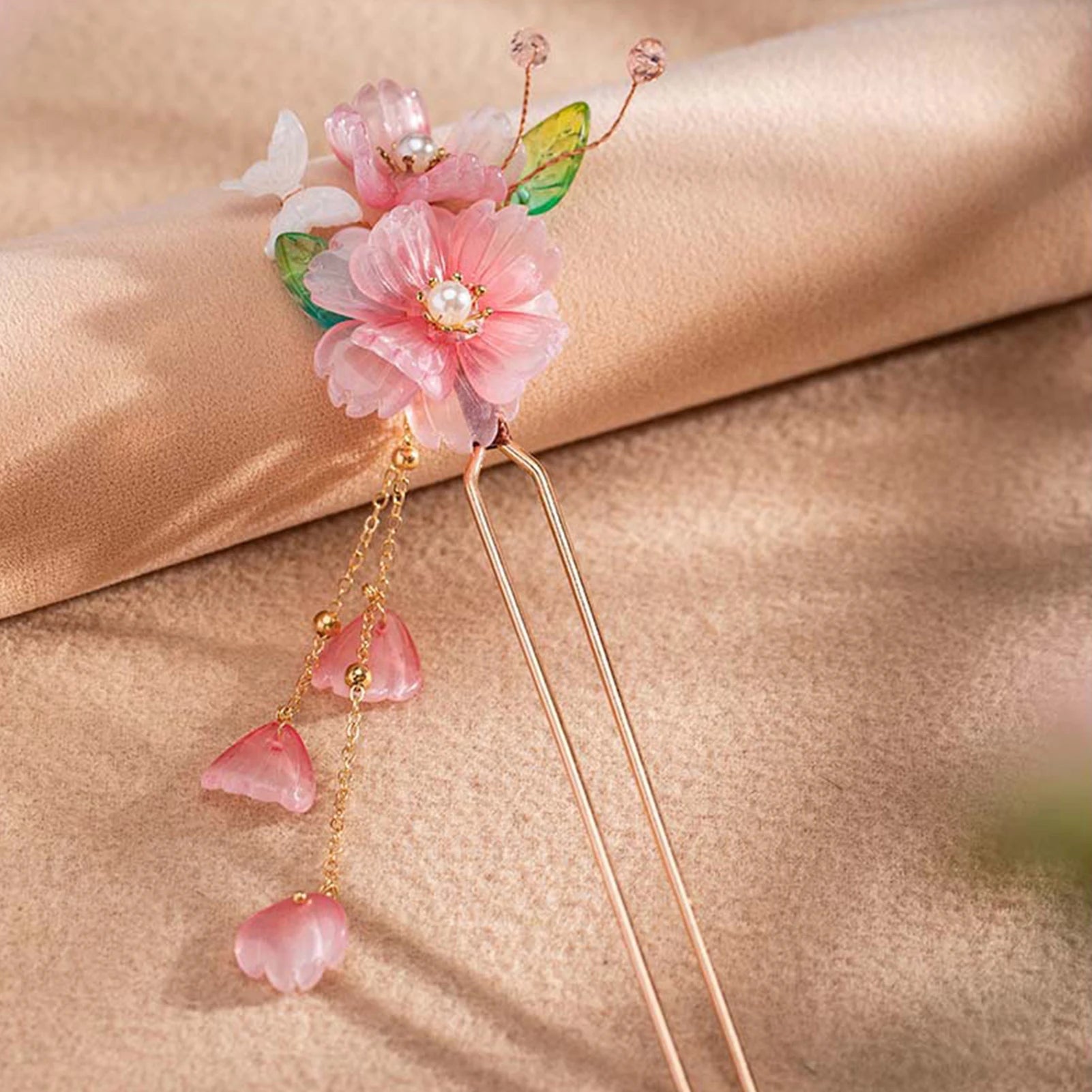 Pearl Rhinestone Flower Hairpins Wedding Hair Accessories Pearl Hairpins Flower Bridal Hair Pins Hair Ornaments Hair Stick