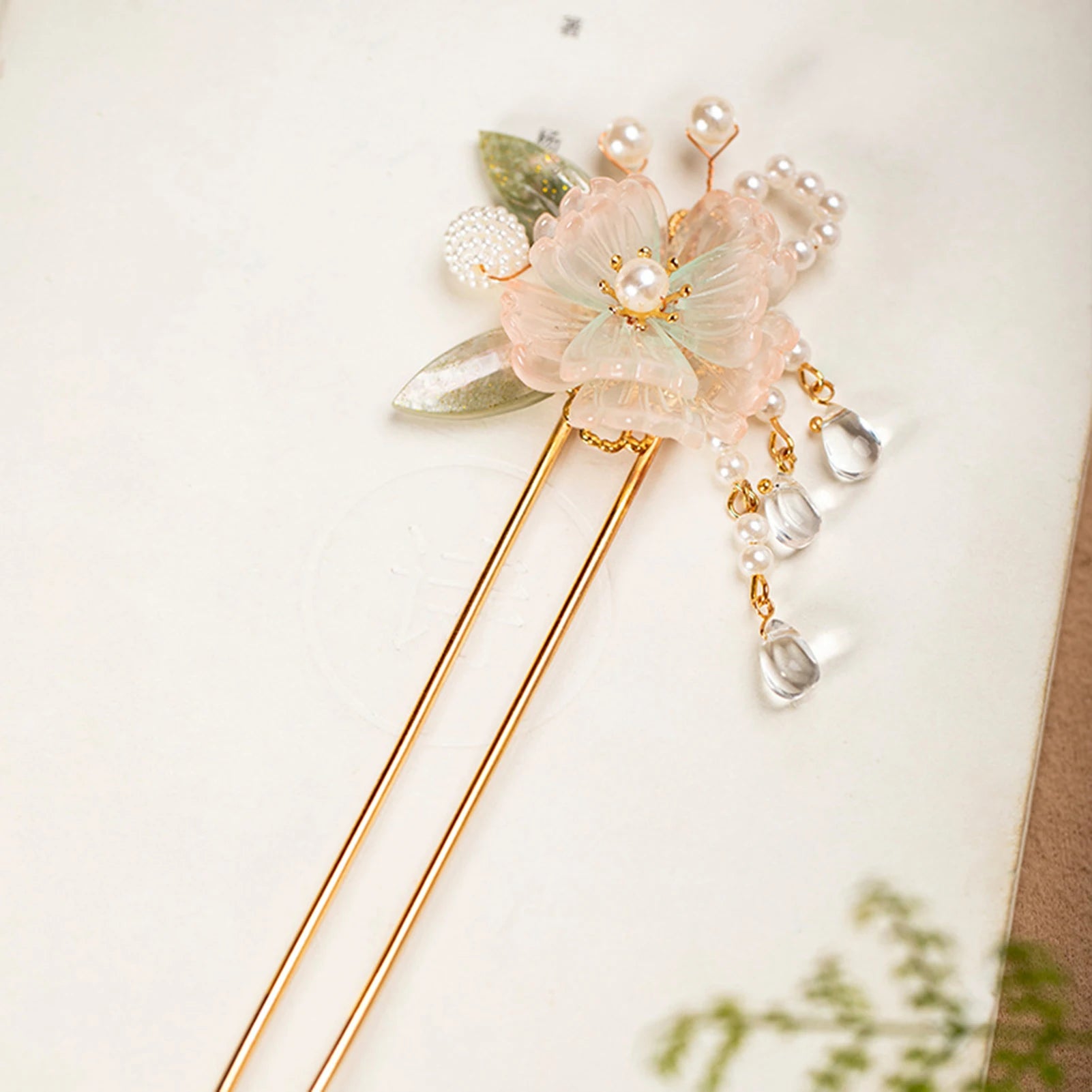 Pearl Rhinestone Flower Hairpins Wedding Hair Accessories Pearl Hairpins Flower Bridal Hair Pins Hair Ornaments Hair Stick