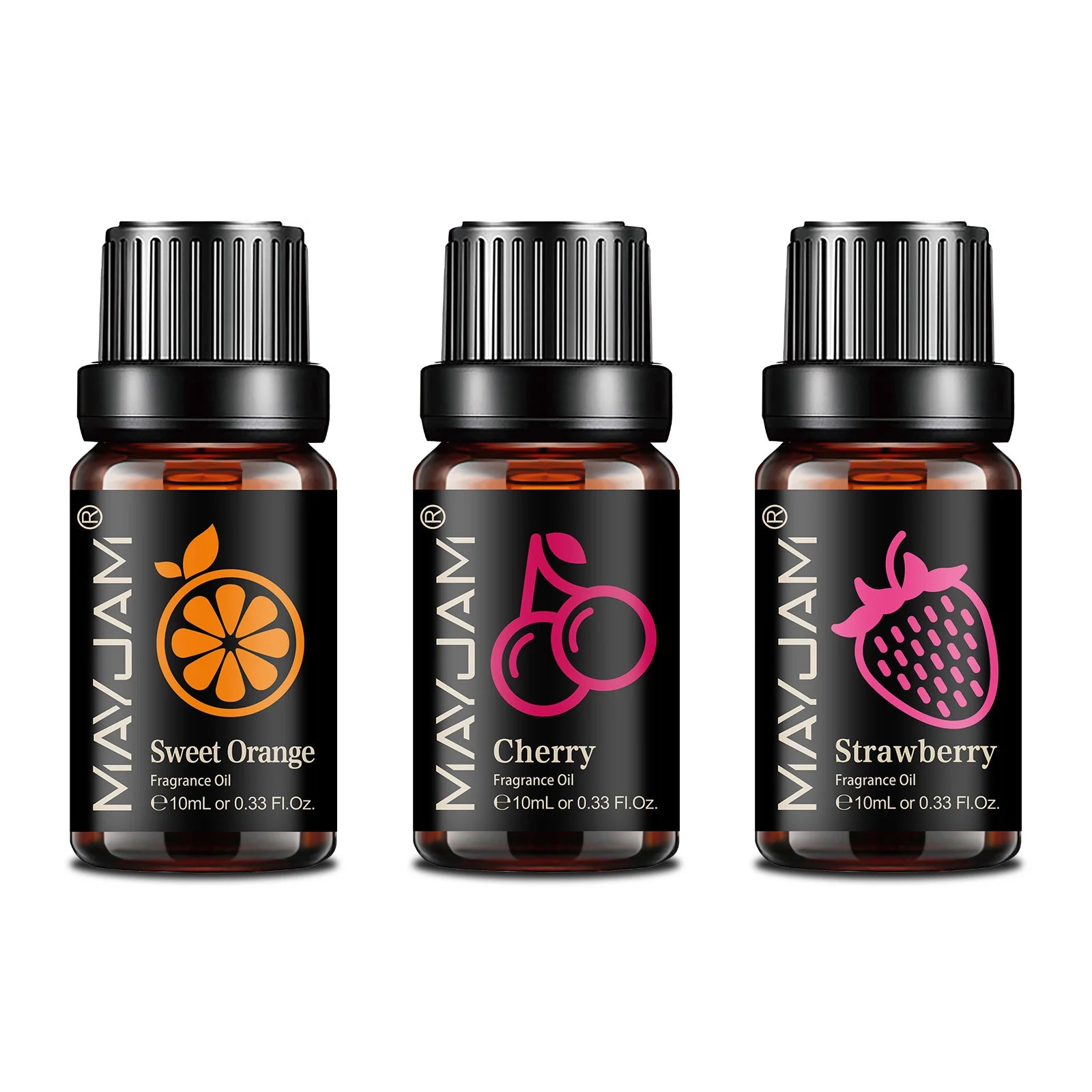 MAYJAM 3pcs/set 10ML Fruit Essential Oils For Humidifier Aromatic Diffusers Air Freshener