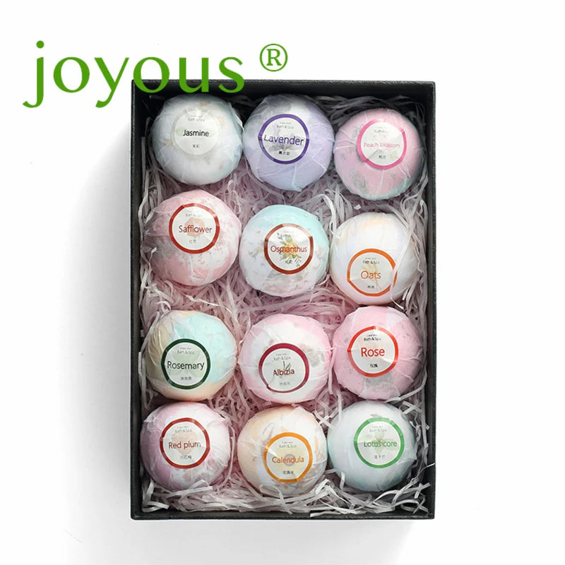 Joyous Bath Ball Petal Series set gift box, bath bath ball bubble bath salt
