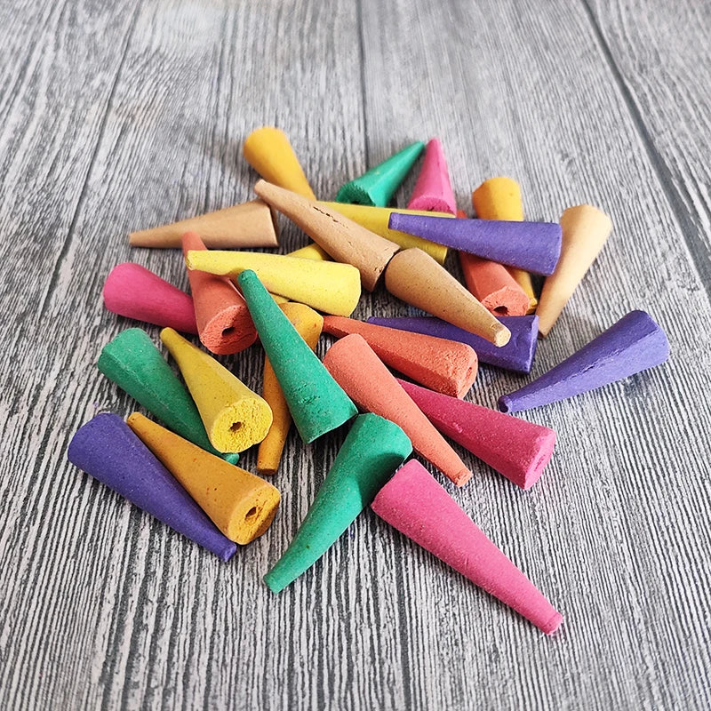 YXYMCF 20/50pcs Oversize Incense Cone Use for Backflow Incense Burner Reflux Tower Incense Jasmine Sandalwood Aromatherapy
