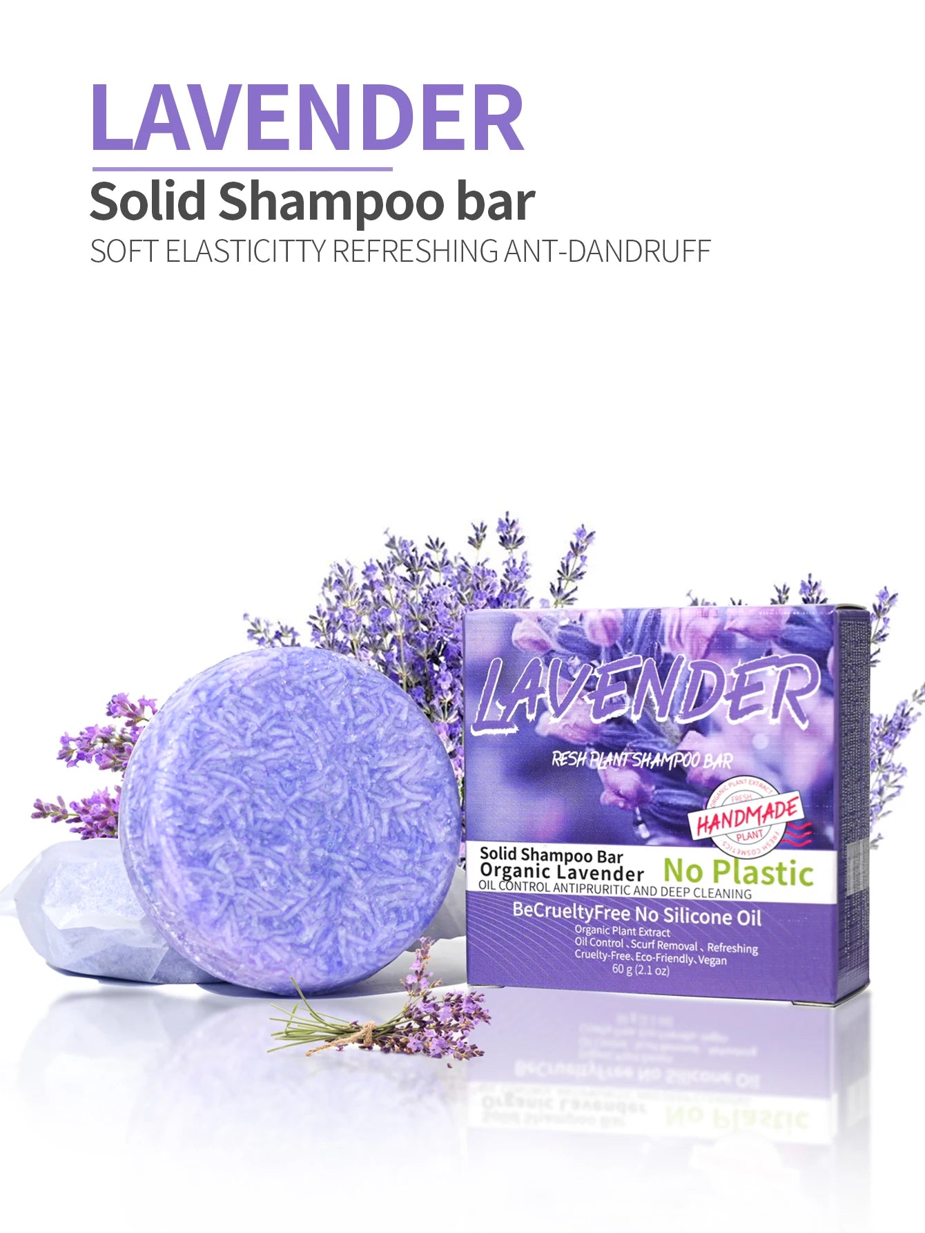 Provence lavender Essential Oil Shampoo Soap Handmade Hair Care Soap Solid Shampoo And Cleaning Soap Self Labeled