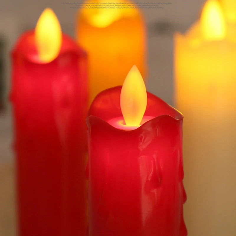 LED Candle Light With Flickering Flame USB Plug-In Electronic Candlelight Wedding Church Holiday Decoration Religious Activity