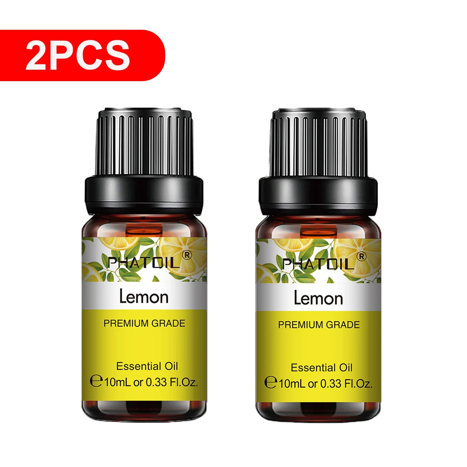 PHATOIL 10ml Natural Essential Oils for Diffuser Aromatherapy Lavender Vanilla Lemon Rose Lemongrass Essential Oil DIY Soap