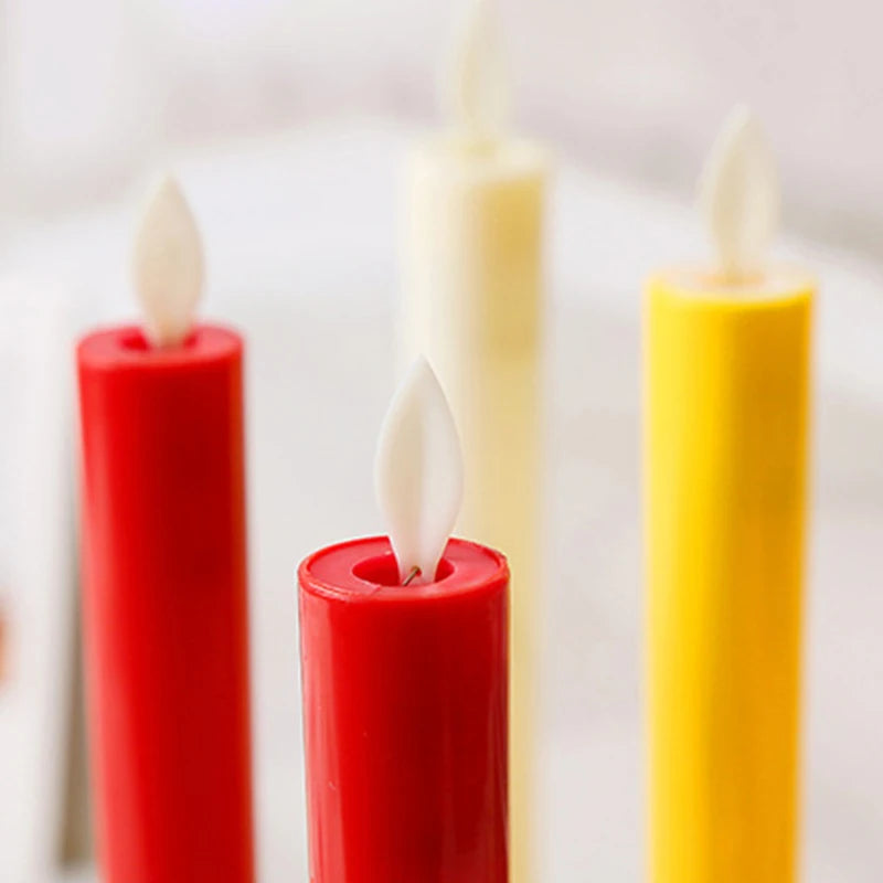 LED Candle Light With Flickering Flame USB Plug-In Electronic Candlelight Wedding Church Holiday Decoration Religious Activity