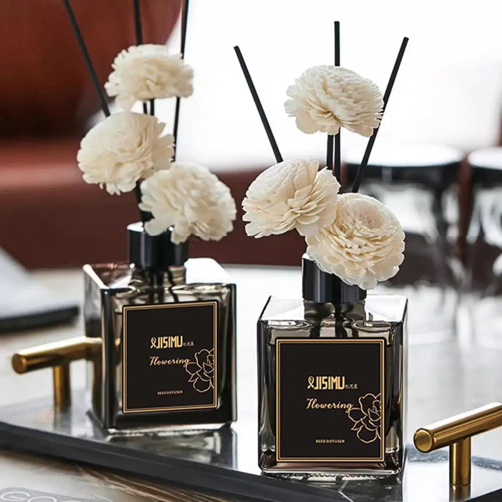 Reed Diffuser Set For Bathroom Air Fresheners,Jasmine Scented Oil Diffuser With Sticks,Aromatherapy Oil Reed Diffuser Home Decor