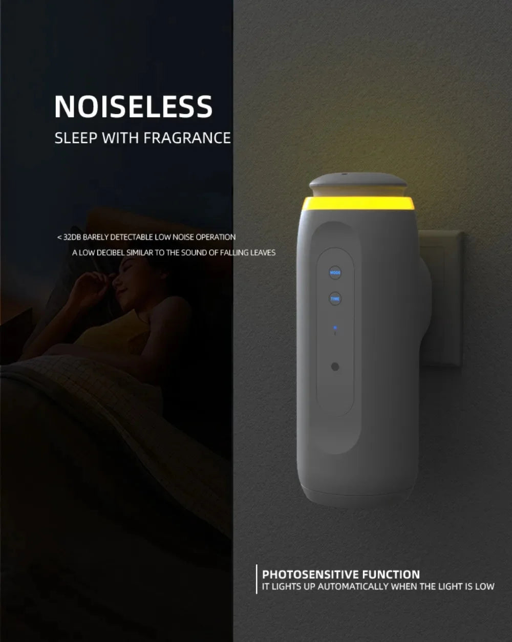 300m³ Wall Plug Aroma Diffuser Smart Fragrance Diffuser For Home Smell Distributor Air Freshener Automatic Spray Diffuser