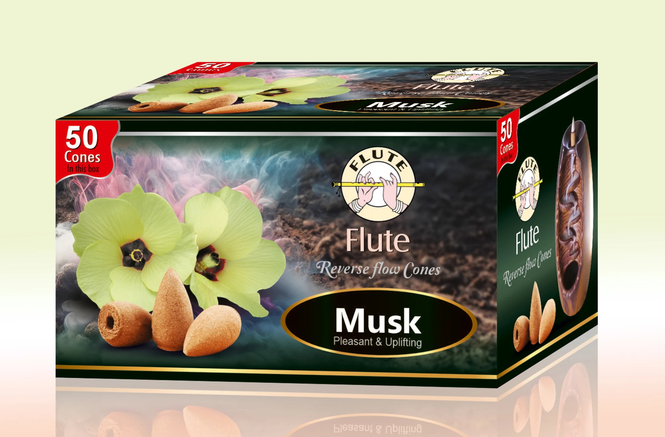 50Pcs/Box Better Quality Natural Perfume Indian Incense Sandalwoo Backflow Incense Cones Long-lasting Smell