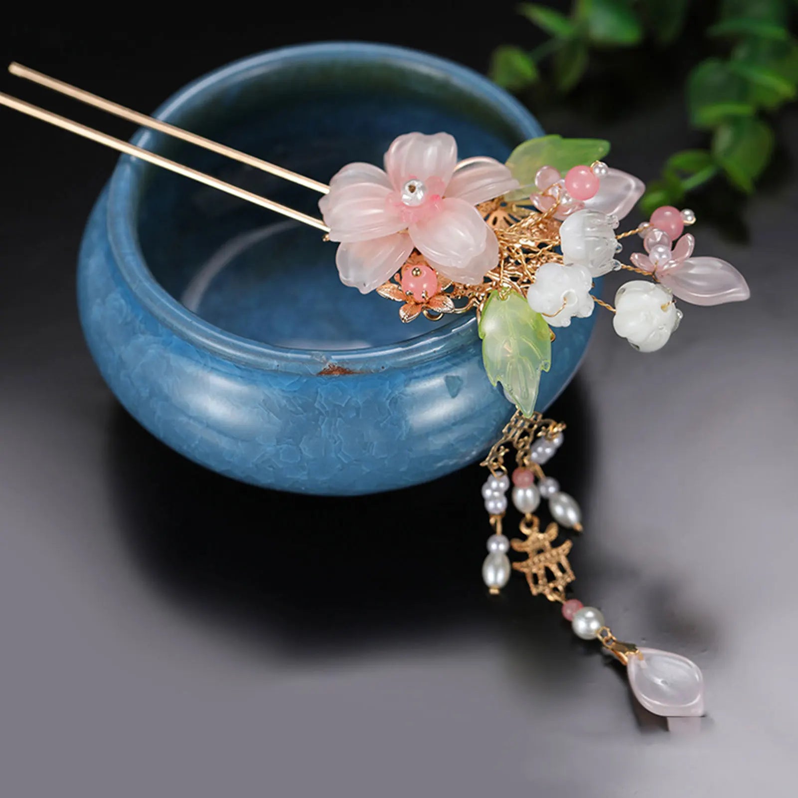 Pearl Rhinestone Flower Hairpins Wedding Hair Accessories Pearl Hairpins Flower Bridal Hair Pins Hair Ornaments Hair Stick