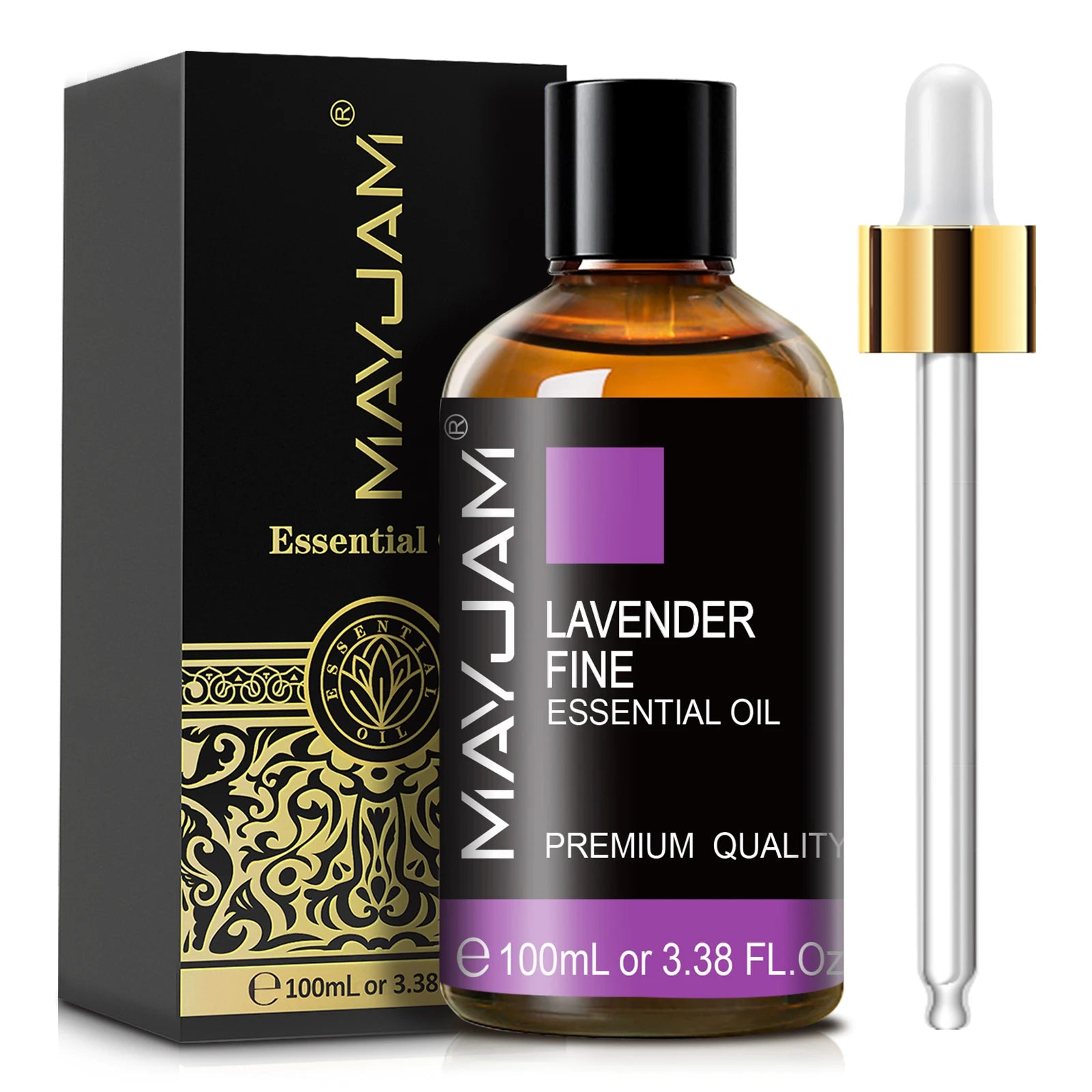 MAYJAM Aromatherapy Essential Oils May Chang Lavender Tea Tree Clove Bud Turmeric Pine Neddles 100ml Pure Essential Oil