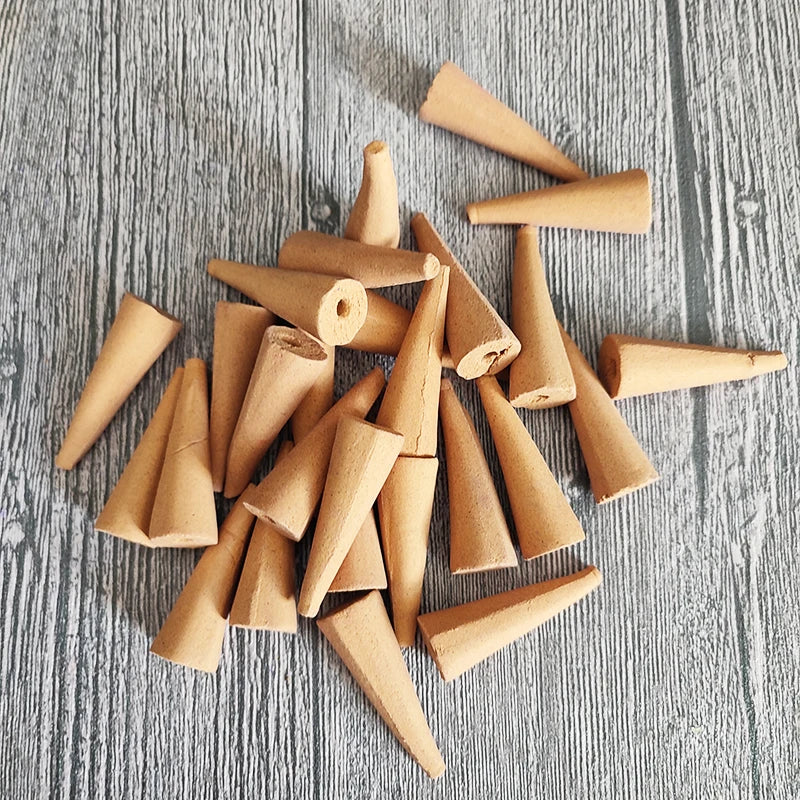 YXYMCF 20/50pcs Oversize Incense Cone Use for Backflow Incense Burner Reflux Tower Incense Jasmine Sandalwood Aromatherapy