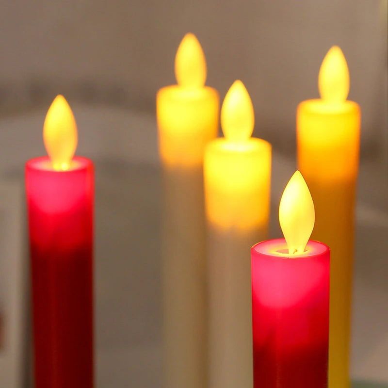 LED Candle Light With Flickering Flame USB Plug-In Electronic Candlelight Wedding Church Holiday Decoration Religious Activity