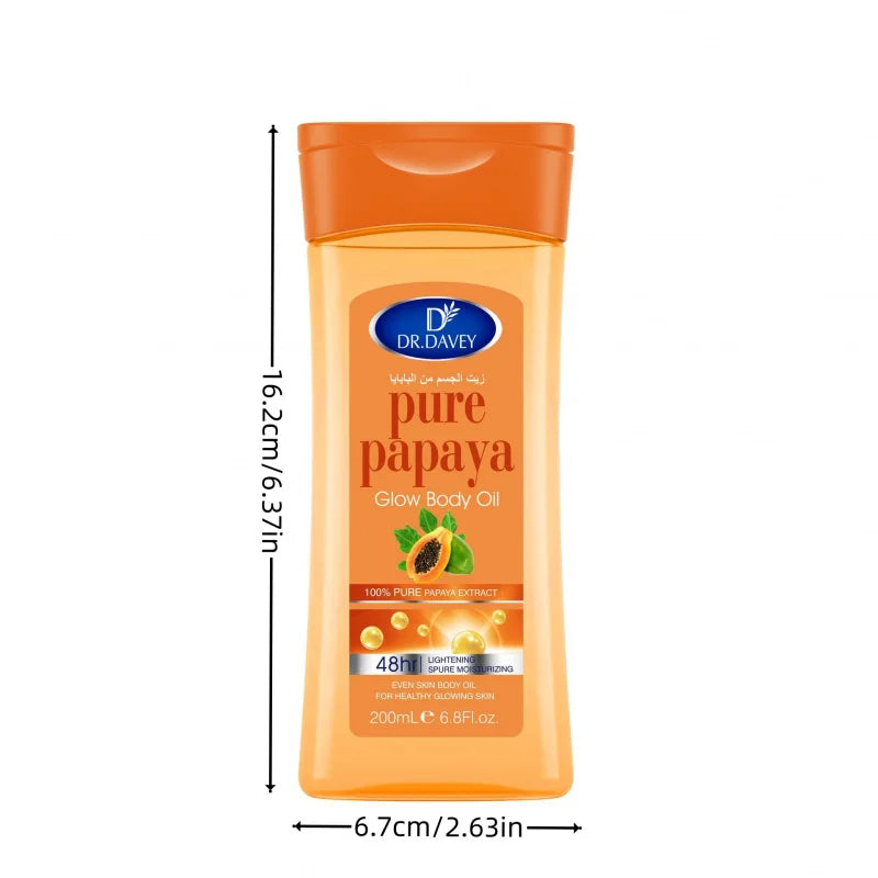 Papaya Body Oil Papaya Glow Body Oil Body Massage Essential Oil Skin Care Essential Oil