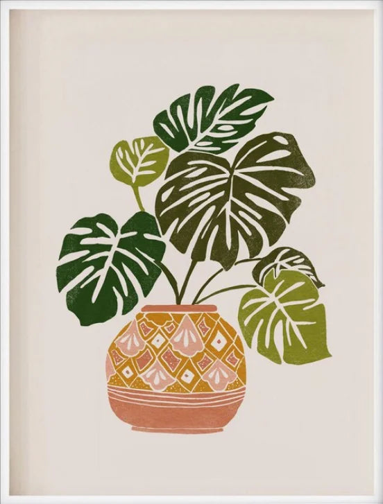 Boho Botanical Print, Fiddle Leaf Fig Printable Wall Art, Boho Prints, Nursery wall decor, House Plant Lover Wall Decor, Digital