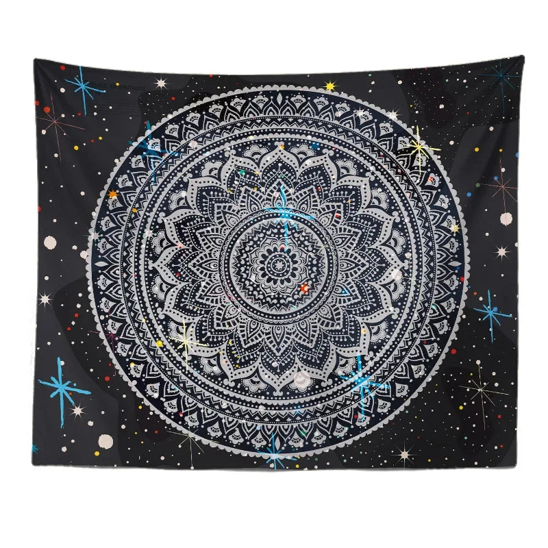 Home Decor Mandala Tapestry Boho Ethnic Bedside Scene Background Cloth Hanging Beach Towel