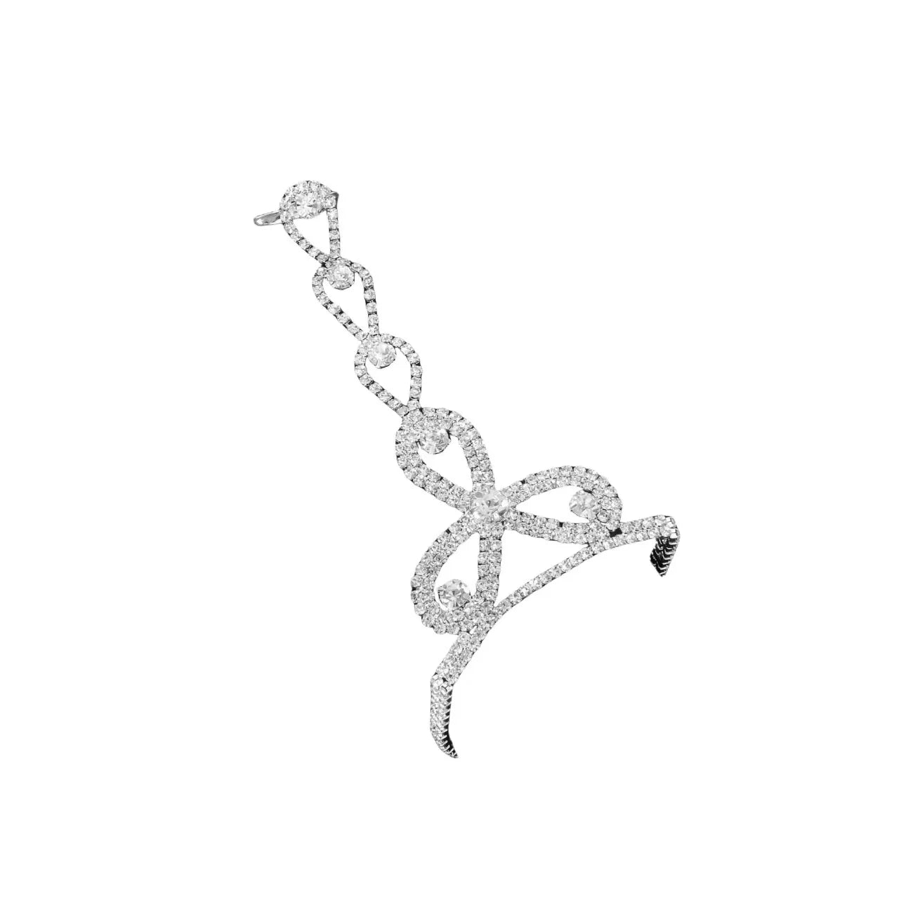 Diamond studded rhinestone personalized simple and fashionable stage performance ring bracelet claw chain suitable for parties