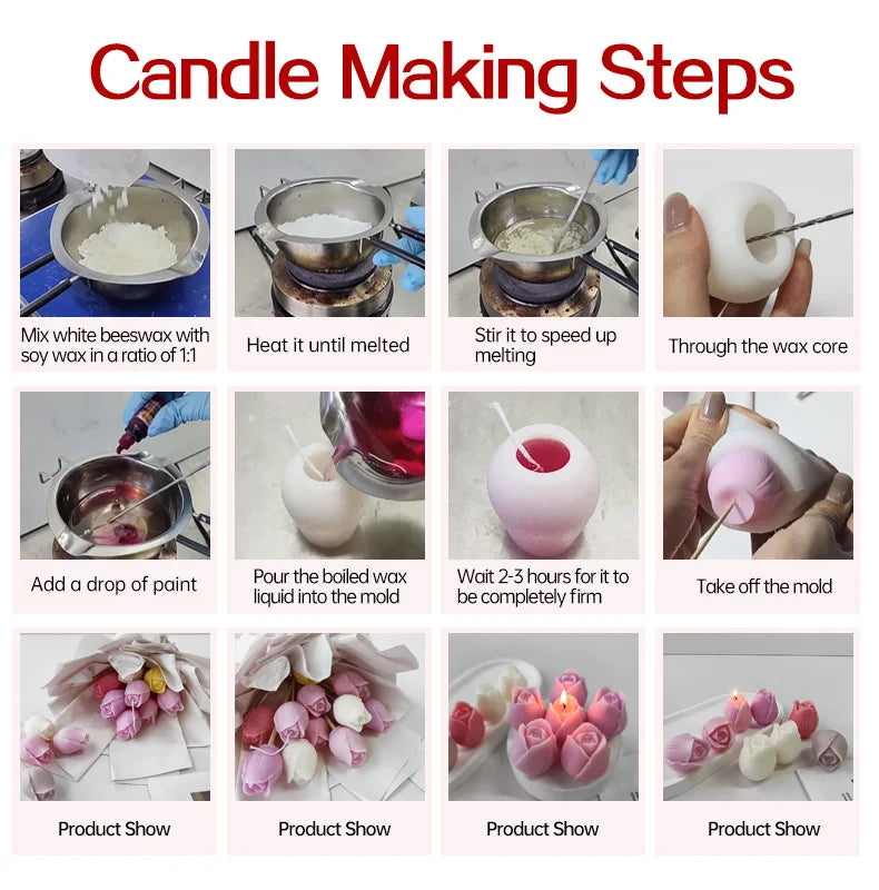 3D Easter Egg Candle Silicone Mold Angel Flower Embossment DIY Handmade Soap Chocolate Baking Mould