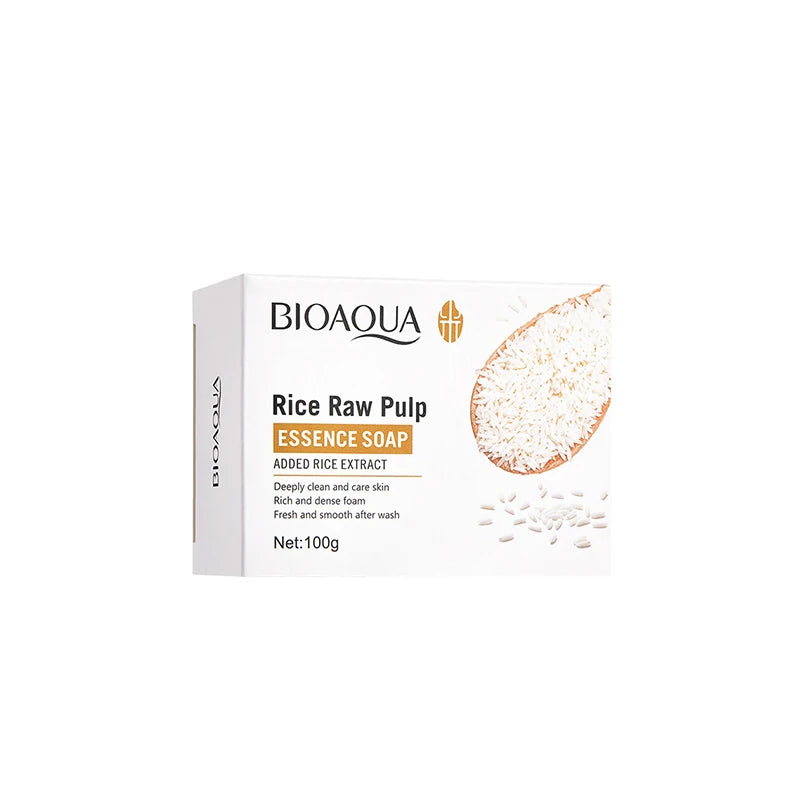 Rice Plasma Soap, Face & Bath Soap, Essential Oil Handmade Soap, Bath & Shower Oil Control, Hydrating & Moisturizing, 100g/box