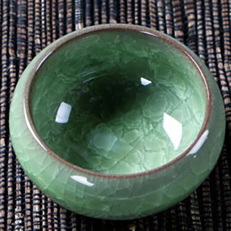 Handmade Ice Crack Ceramic Candlestick DIY Decorative Candle Holders for Home Party Wedding