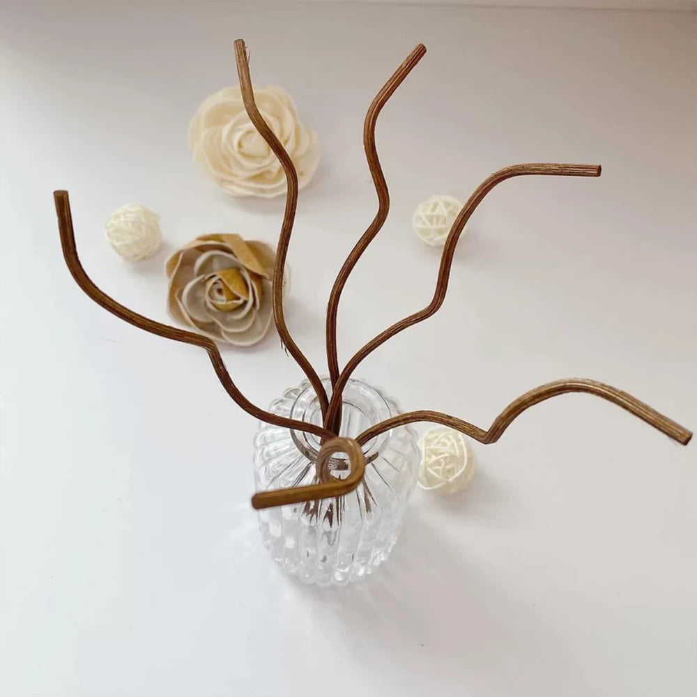 20Pcs Diffuser Stick Rattan Stick Wavy Rattan Reed Fragrance Diffuser Refill Sticks Replacement for Office Home Decor