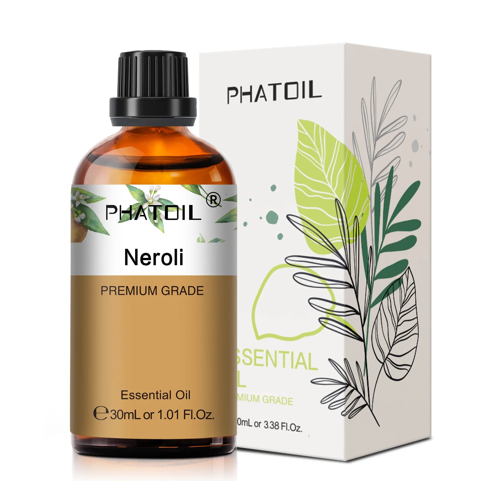 PHATOIL 30ml Aromatherapy Essential Oil Lavender Eucalyptus Vanilla Sweet Orange Aroma Oils For Diffuser Candle Making DIY Soap