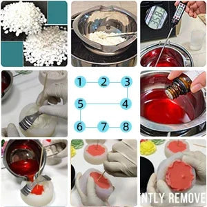 DIY Flower Aroma Candle Plaster Diffuser Stone Mould Candy Chocolate Baking Tool 3in1 Peony Flowers Handmade Soap Silicone Mold